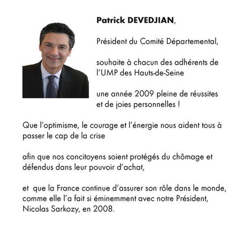 Voeux Patrick 2009