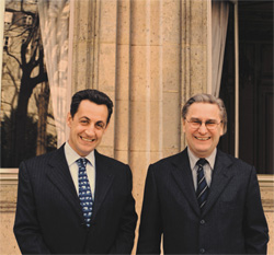 Jean jacques Guillet et Nicolas Sarkozy